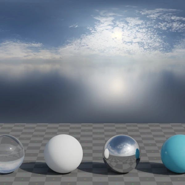 Kloofendal 38d Partly Cloudy Puresky - HDRI map - from Poly Haven