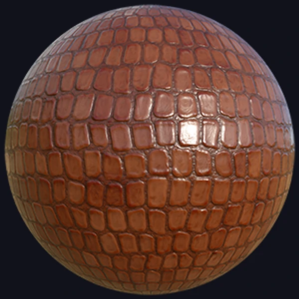Artificial Alligator or Crocodile Leather Texture (Fabric 0013)