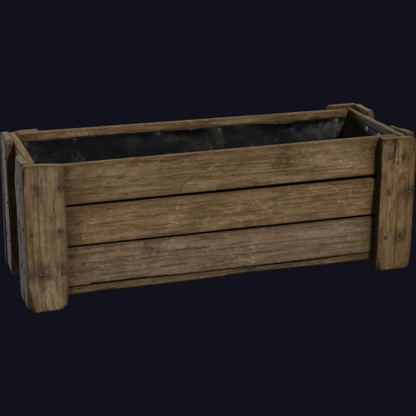 Planter Box 02 - 3D Models - 3D model - from Poly Haven