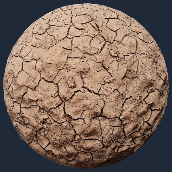 Cracked Dry Mud Ground – Free Ground PBR Texture