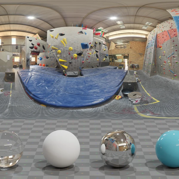 Climbing Gym - HDRI map - from Poly Haven