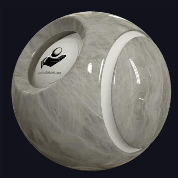 Polar White Marble - Floor - PBR texture - from Share Textures