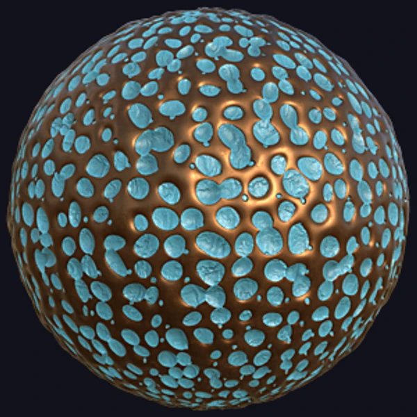 Vein-Like Brass Metallic Wall Decoration (Metal 0068) - PBR texture - from Texture Can