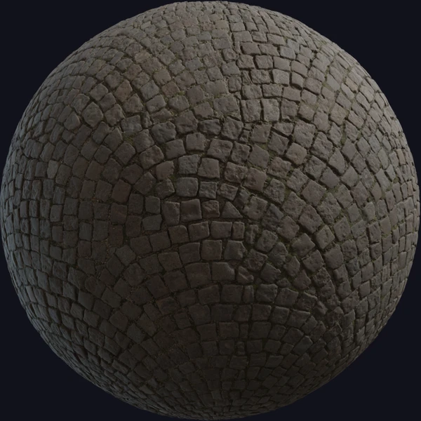 Patterned Cobblestone - Brick - PBR texture - from Poly Haven
