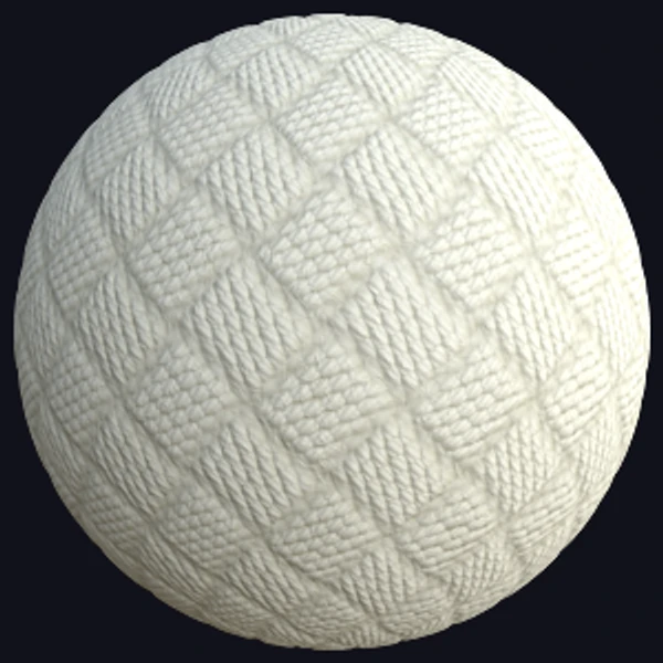 White Woven Jumper Fabric Clothes (Fabrics 0079) - PBR texture - from Texture Can