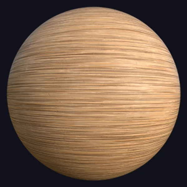 Wood with Horizontal Bark Texture (Wood 0008)