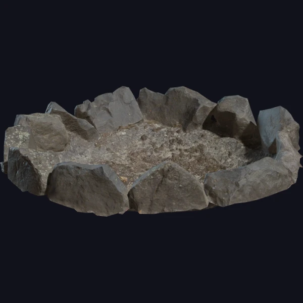 Stone Fire Pit - 3D Models - 3D model - from Poly Haven