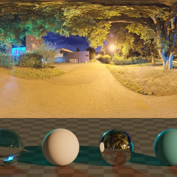 Blaubeuren Night - HDRI map - from Poly Haven