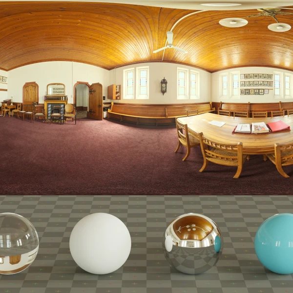 Church Meeting Room - HDRI map - from Poly Haven