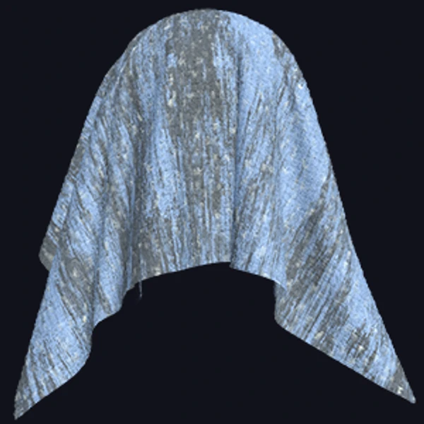 Blue Fabric Texture with Grey Patches and Yellowish Dots (Fabrics 0046)