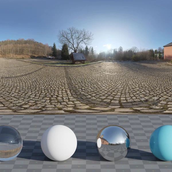 Red Church - HDRI map - from Poly Haven