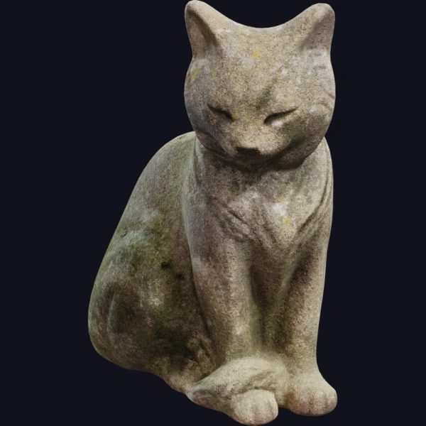 Concrete Cat Statue - 3D Models - 3D model - from Poly Haven