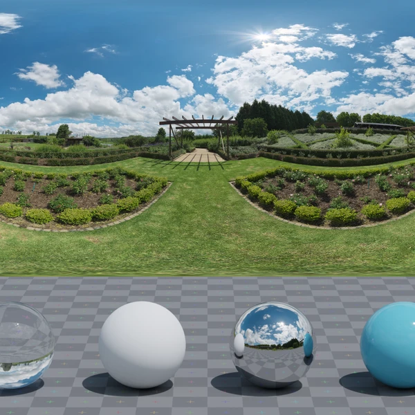 Symmetrical Garden 02 - HDRI map - from Poly Haven