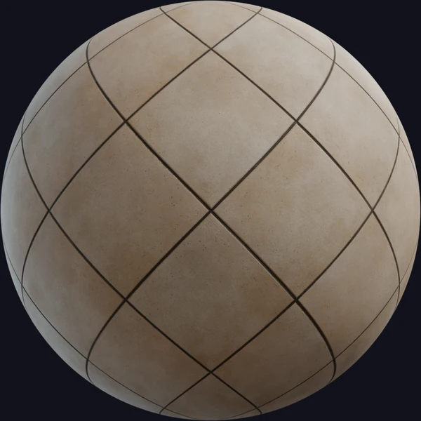 Interior Tiles - Floor - PBR texture - from Poly Haven