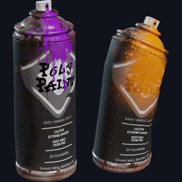 Spray Paint Bottles 02
