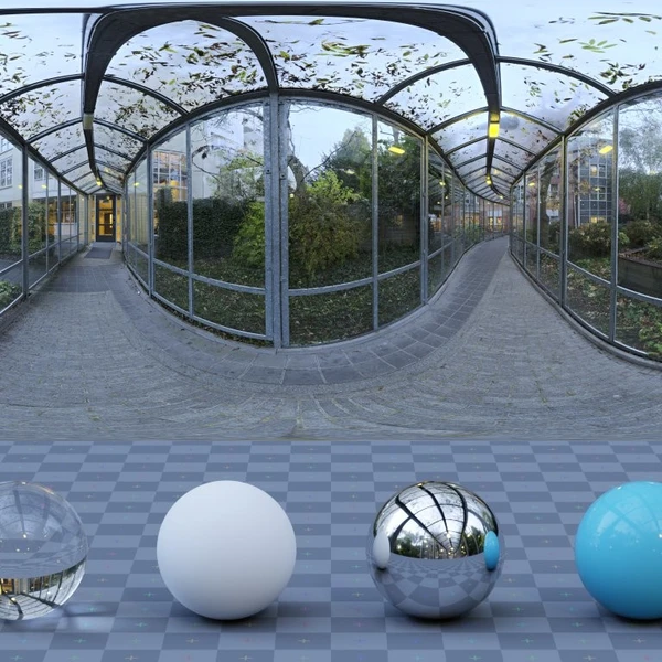Glass Passage - HDRI map - from Poly Haven