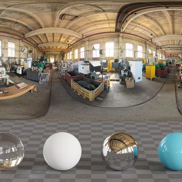 Machine Shop 01 - HDRI map - from Poly Haven