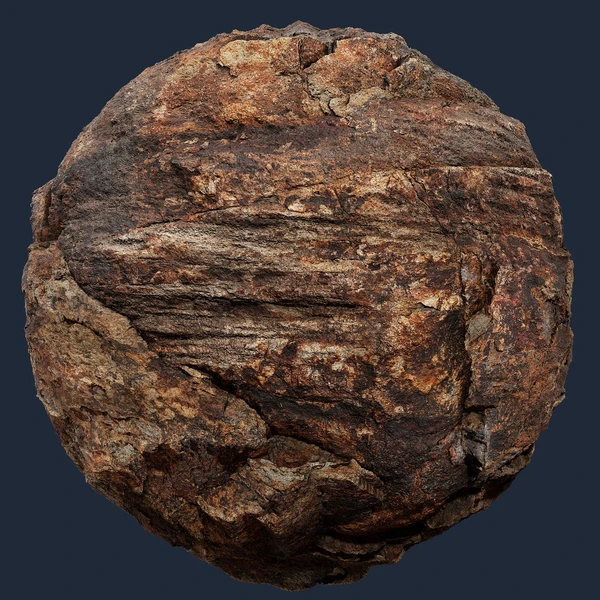 Sharp Layered Red Rock Cliff Texture – Free Rock PBR Texture