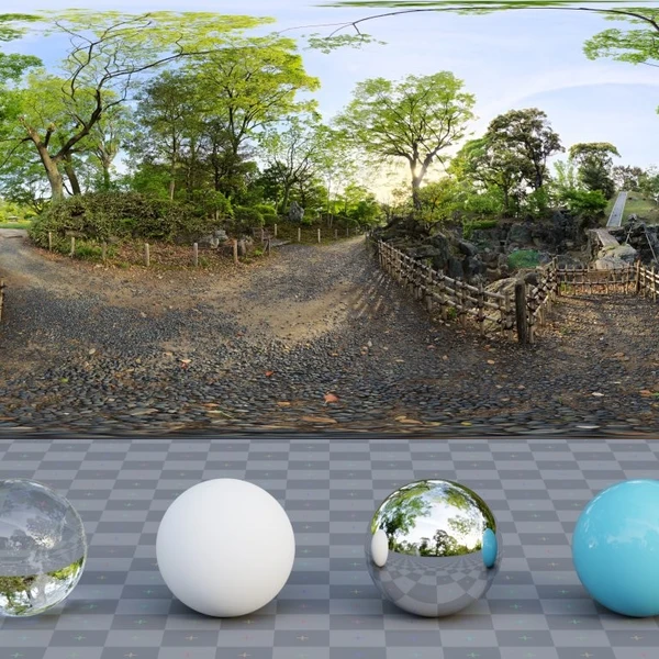Ninomaru Teien - HDRI map - from Poly Haven