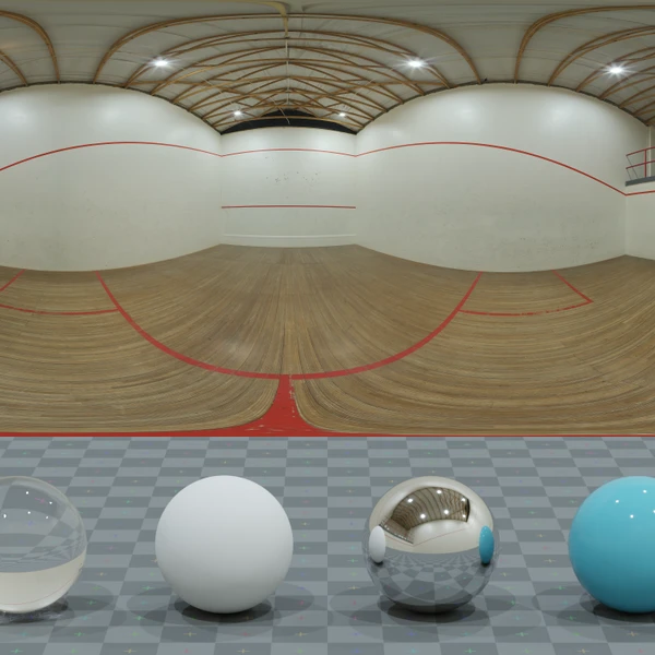 Squash Court - HDRI map - from Poly Haven