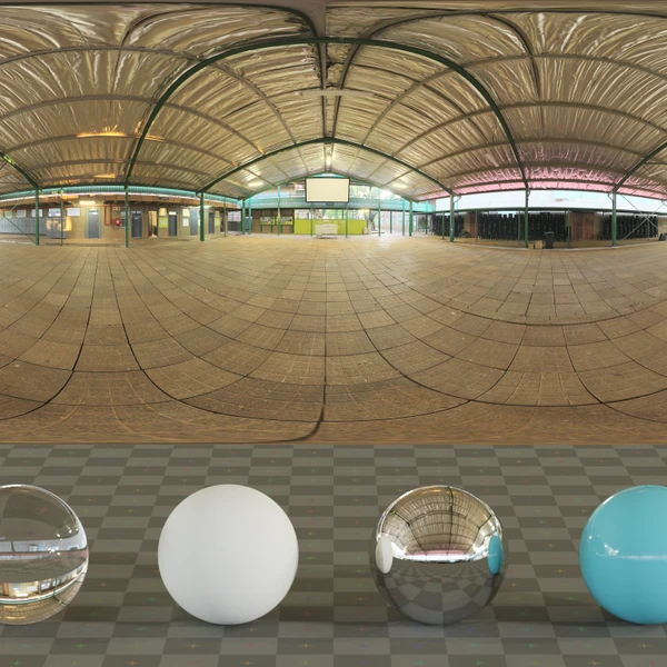School Quad - HDRI map - from Poly Haven