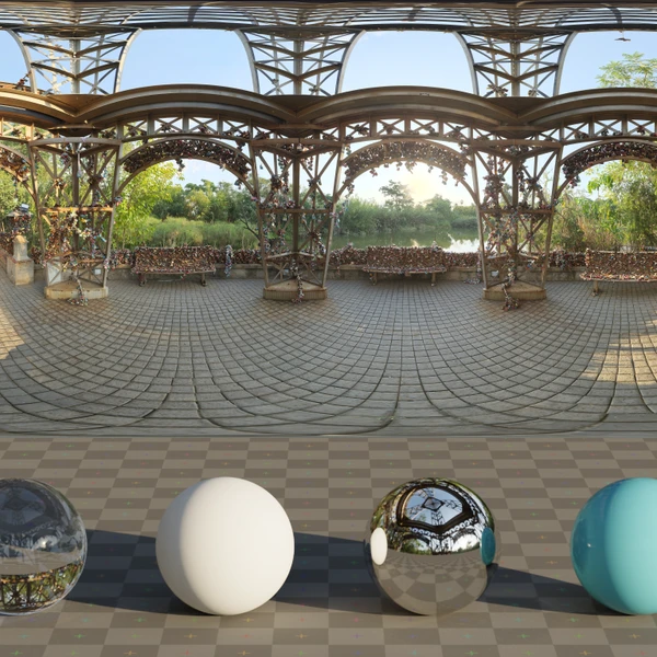Little Paris Under Tower - HDRI map - from Poly Haven