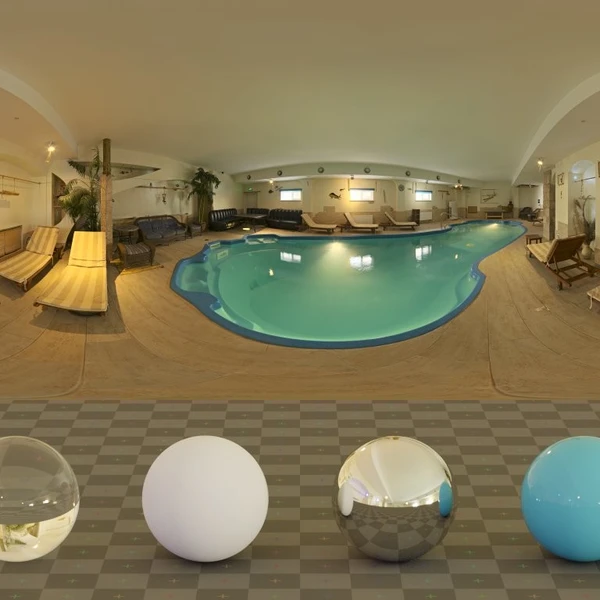 Indoor Pool - HDRI map - from Poly Haven