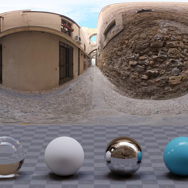 Stone Alley - HDRI map - from Poly Haven