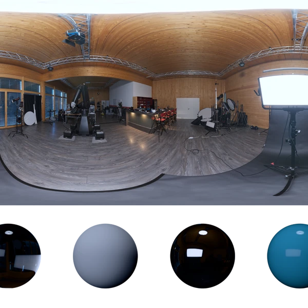 Wooden Studio 01 - HDRI map - from Poly Haven