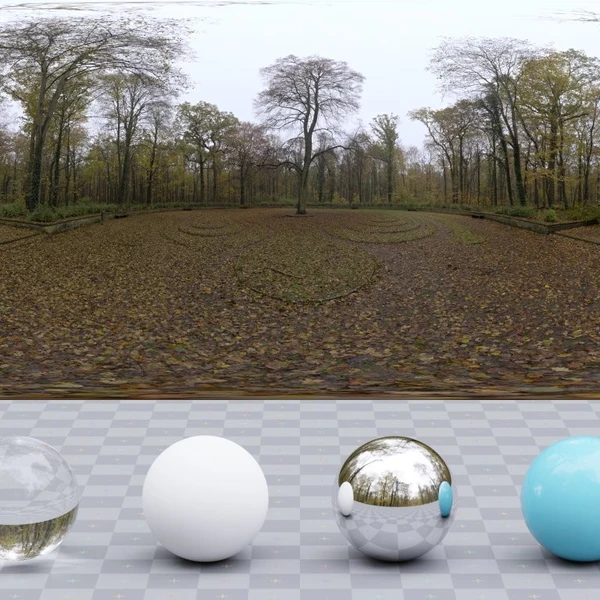 Eilenriede Labyrinth - HDRI map - from Poly Haven