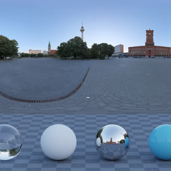 Rotes Rathaus - HDRI map - from Poly Haven