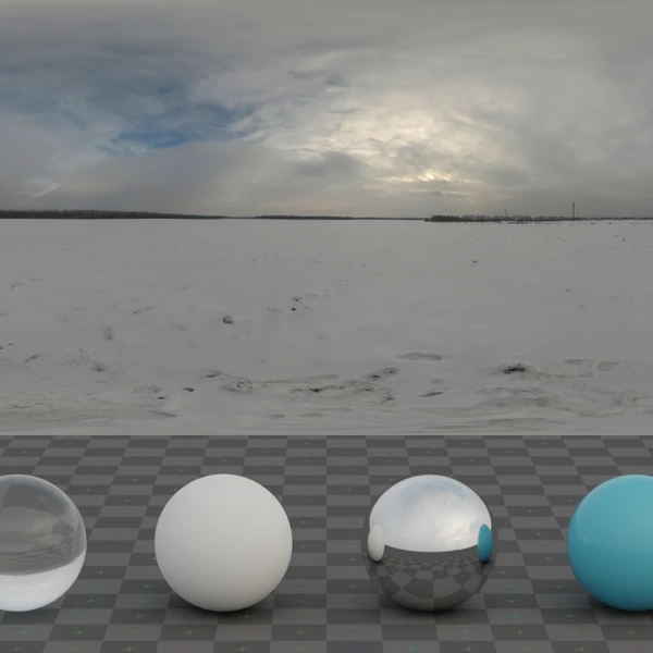 Snow Field - HDRI map - from Poly Haven