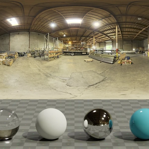 Industrial Pipe And Valve 01 - HDRI map - from Poly Haven
