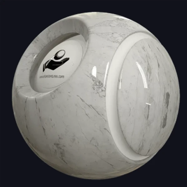 Invisible White Marble - Floor - PBR texture - from Share Textures