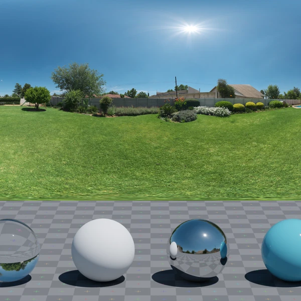 Suburban Garden - HDRI map - from Poly Haven
