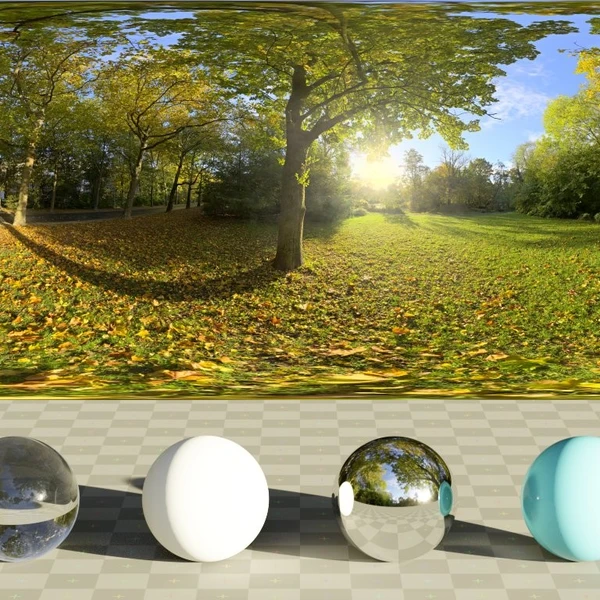 Sunny Vondelpark - HDRI map - from Poly Haven