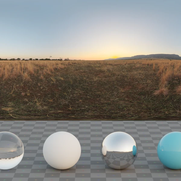Plains Sunset - HDRI map - from Poly Haven