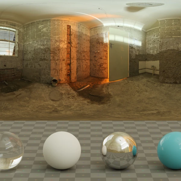 Creepy Bathroom - HDRI map - from Poly Haven