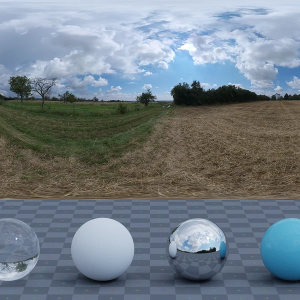 Dry Hay Field - HDRI map - from Poly Haven