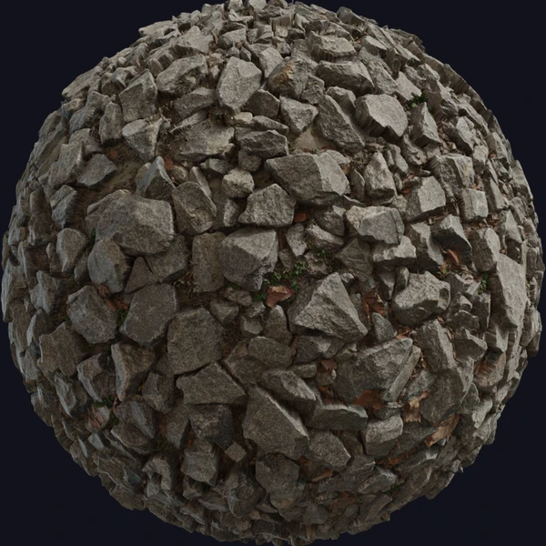 Gray Rocks - PBR texture - from Poly Haven