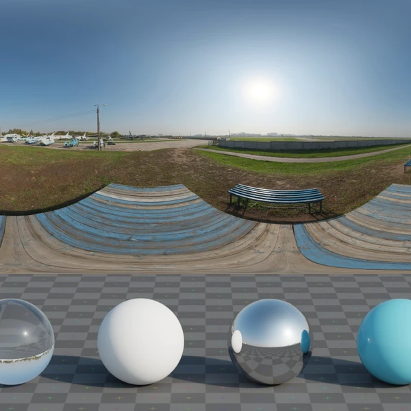 Aviation Museum Hill - HDRI map - from Poly Haven