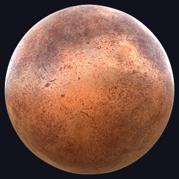 Oxidized Copper Metal Texture (Metal 0066) - PBR texture - from Texture Can