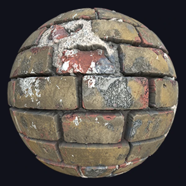 Worn Brick Wall Texture (Bricks 0020)