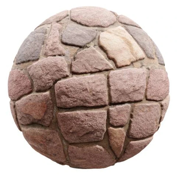 Red Stone Wall 01