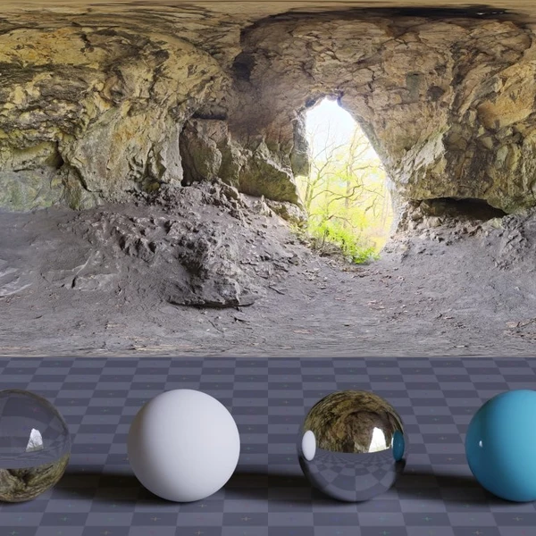 Small Cave - HDRI map - from Poly Haven