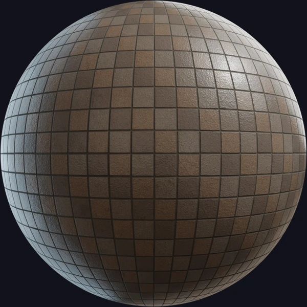 Square Tiles 03 - Floor - PBR texture - from Poly Haven