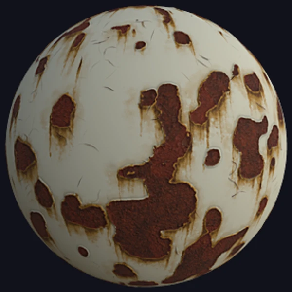 Rusty Chipped Paint of Metal (Metal 0051)