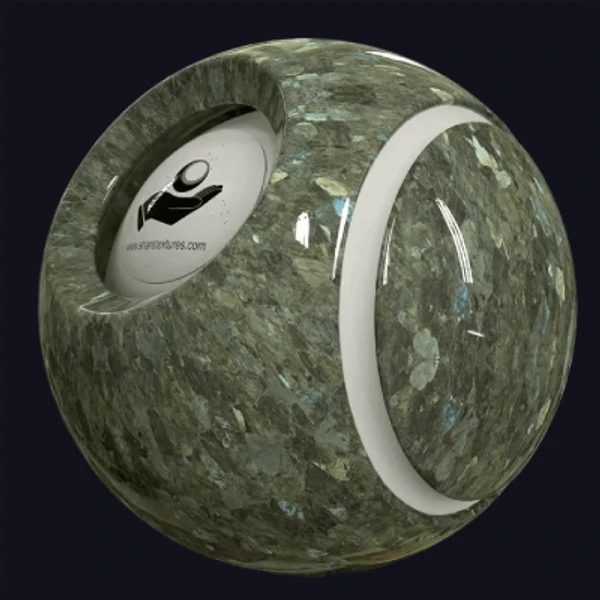 Green Labradorite Marble - Floor - PBR texture - from Share Textures