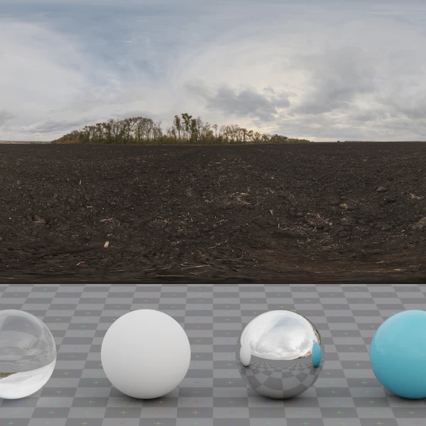Overcast Soil 2 - HDRI map - from Poly Haven