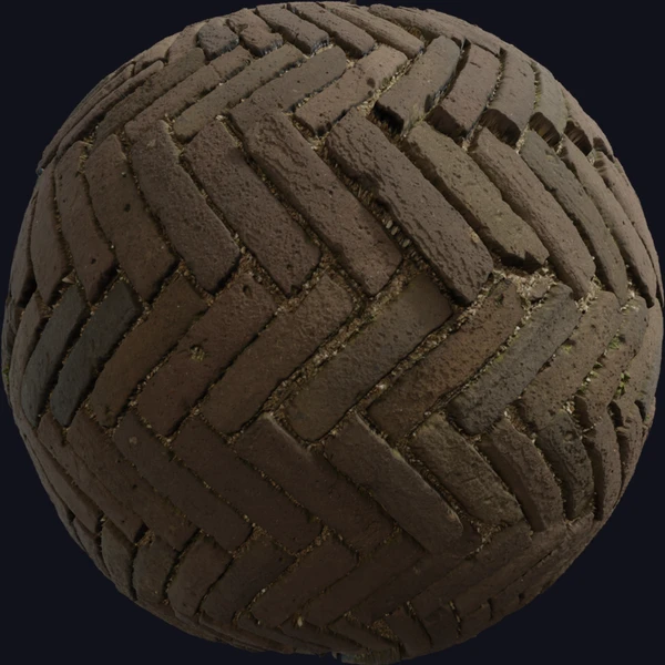 Brick Floor - PBR texture - from Poly Haven